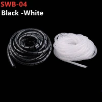 spiral wrapping band swb 04 diameter 4mm about 21 5m length black cable casing cable sleeves winding pipe spiral wrapping