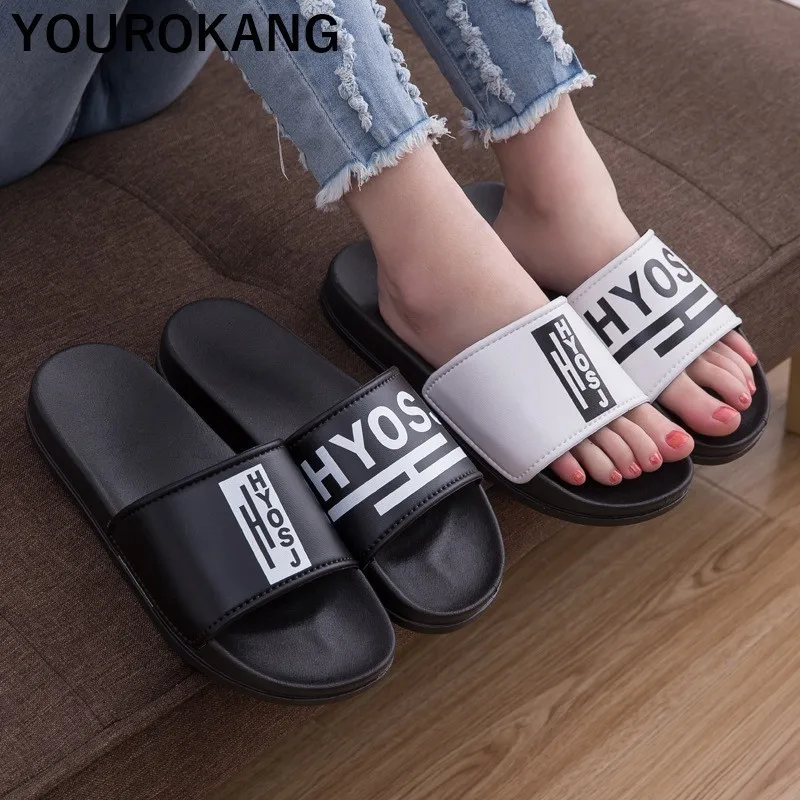 Женские летние пляжные тапочки Уличная обувь унисекс модные женские шлепанцы