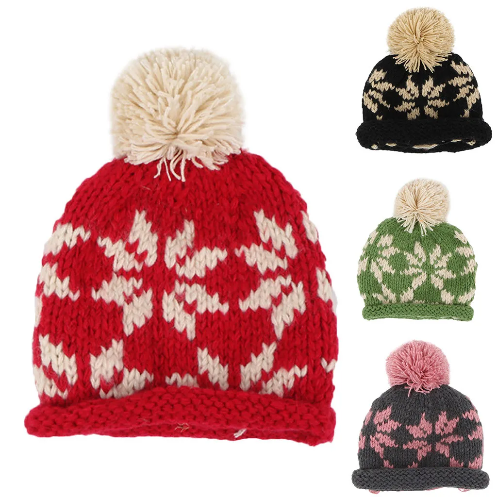 Детский костюм для детей малышей зимняя принт ухи заслонки шапочка маленьких