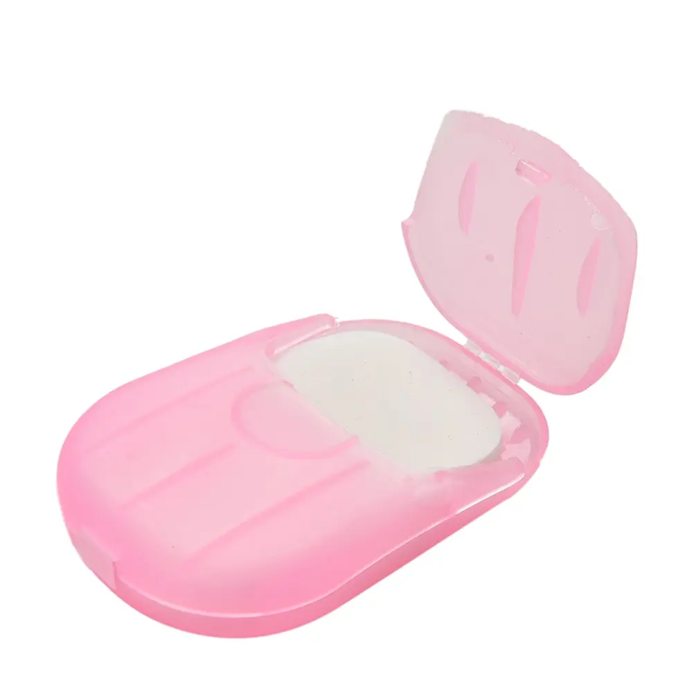 

1PC New Home Convenient Washing Hand Bath Travel Scented Slice Sheets Foaming Box Paper Soap