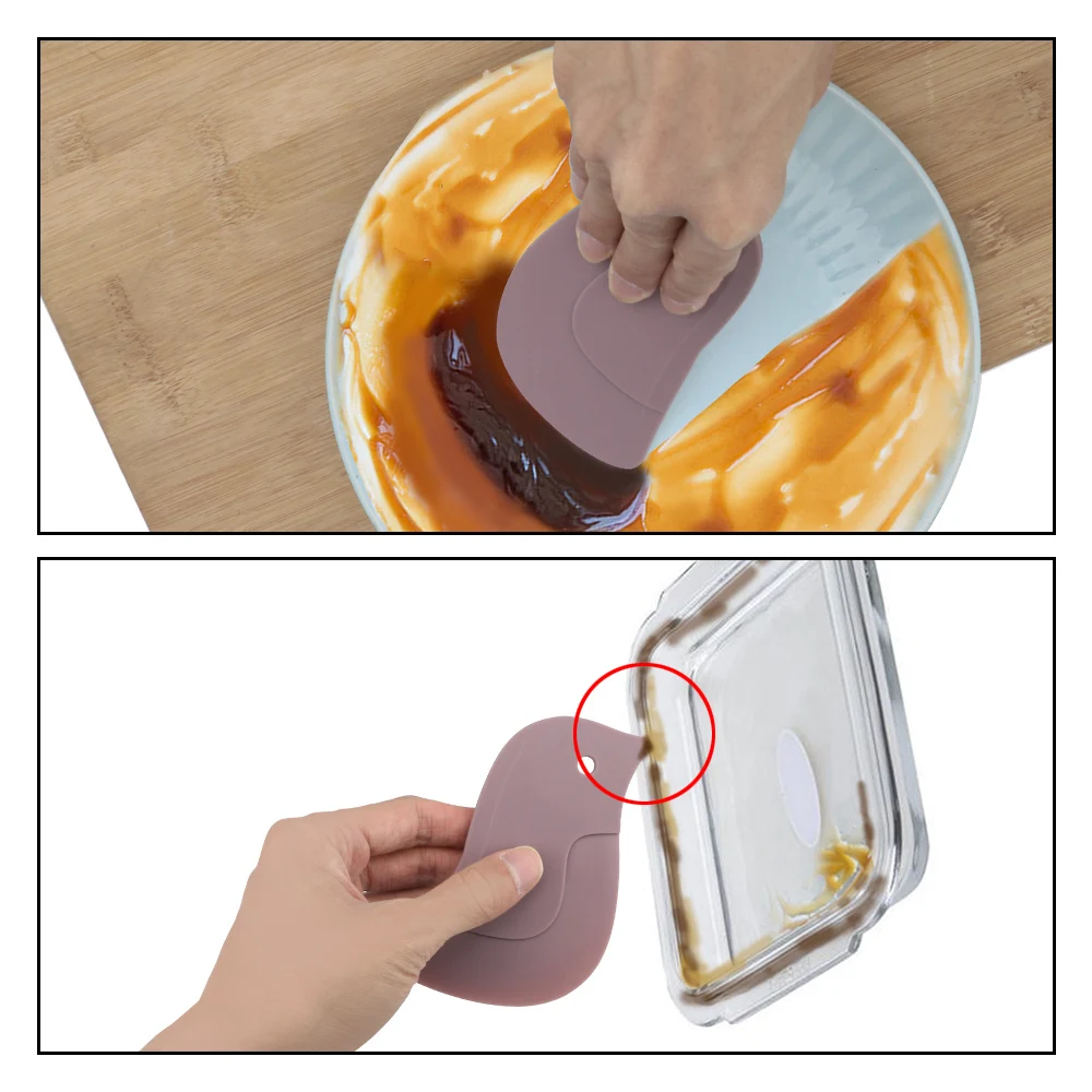 

Cleaning Scraper Pastry Spatulas Cartoon Penguin Shaped Clean Spatula Tool Soft Scraper Oil