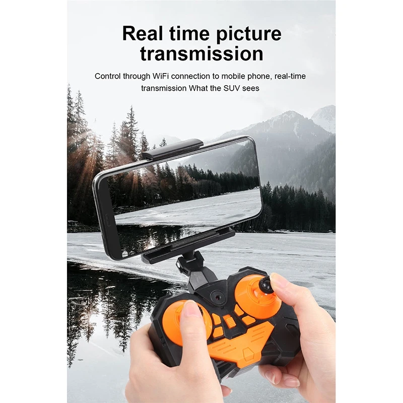 

2.4G 1:18 Four-Wheel Drive with 720P WIFI Camera High-Speed Climbing Car Toy