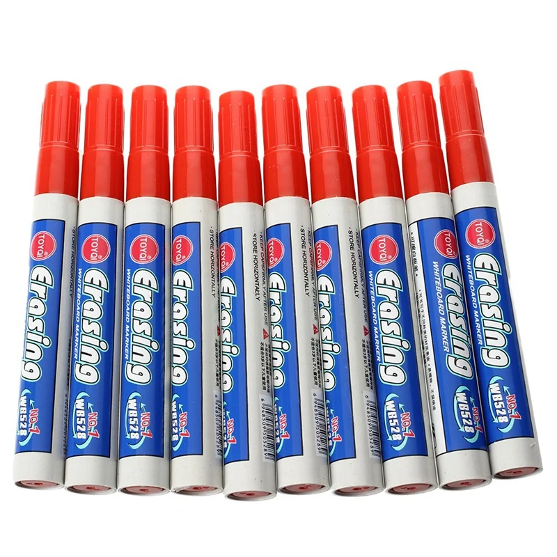 20 шт доска для письма маркерами маркер ручка моющаяся 10 красный и синий |