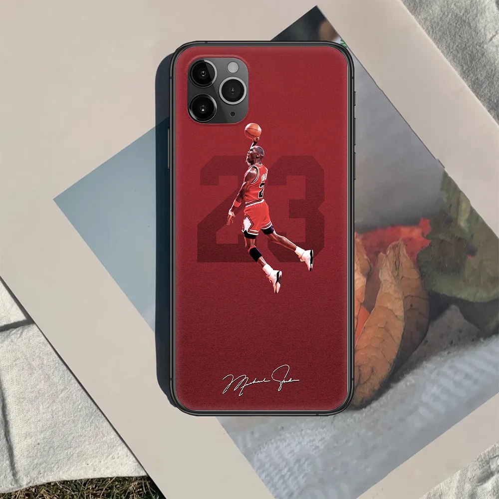 

Jordan basketball 23 Phone Case Cover Hull For iphone 5 5s se 2020 6 6s 7 8 12 mini plus X XS XR 11 PRO MAX black Bumper