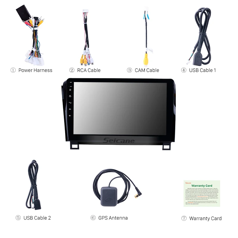 Seicane Android 9 0 10 1 &quotGPS-навигатор радио для 2006 2007-2015 TOYOTA Sequoia HD сенсорный экран