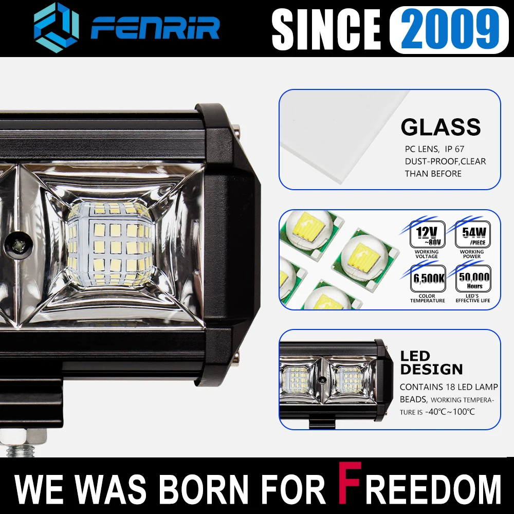 Внедорожный светодиодный рабочий светильник бар для автомобильных мотоциклов