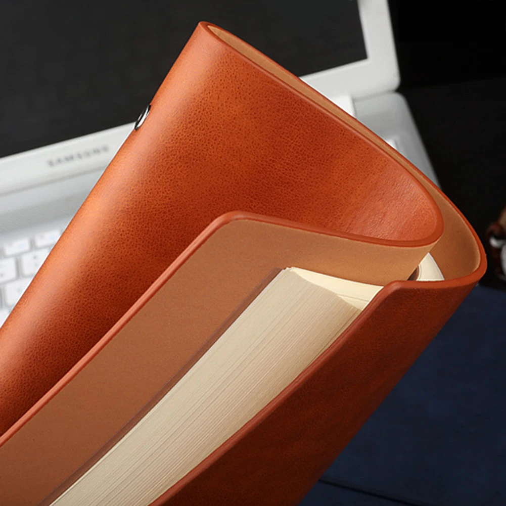 

Vintage Lace Up Faux Leather Cover Loose Leaf Notepad Notebook Diary Stationery vintage lace-up design faux leather cover