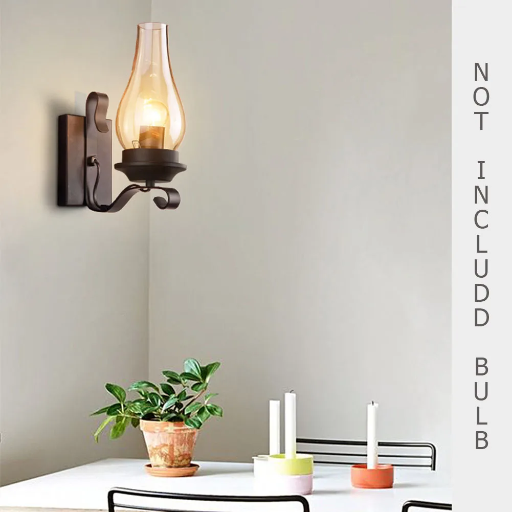 E27 железная ретро спальня прохода промышленный винтажный светодиодный бар