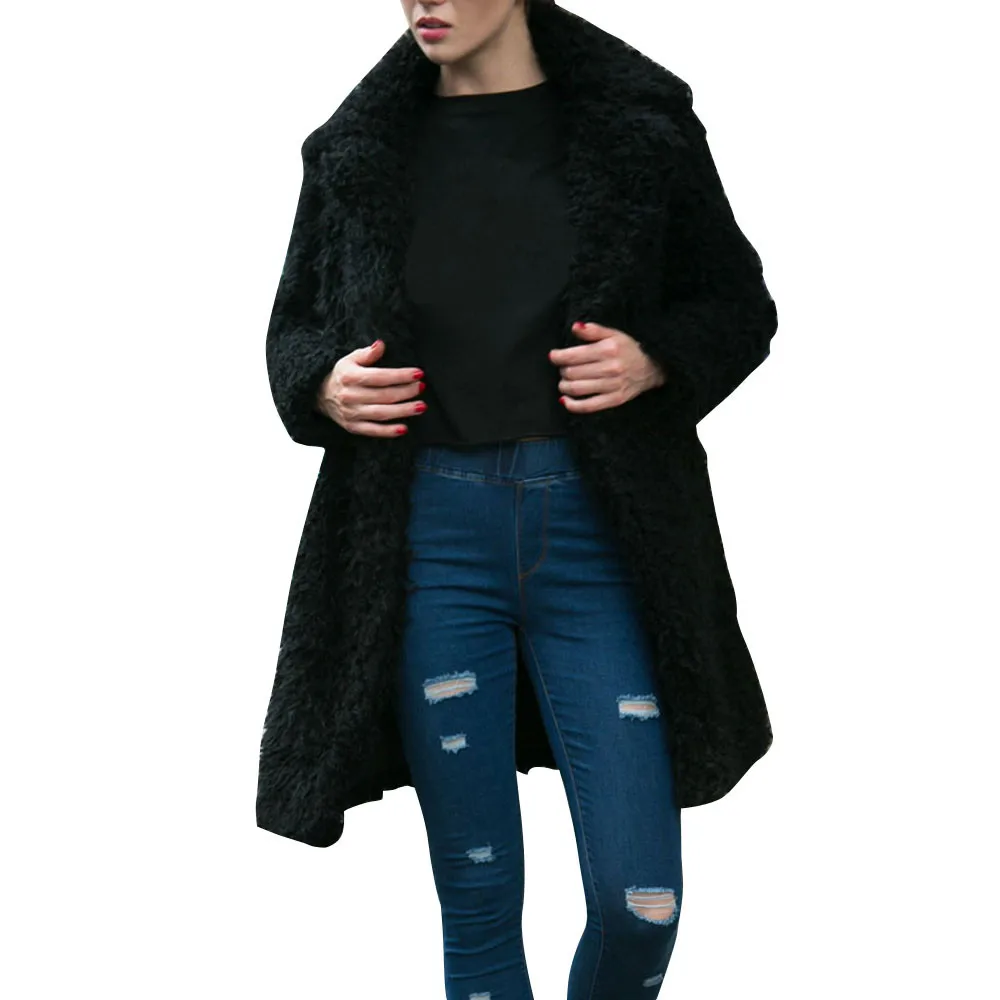 Женская зимняя теплая парка свободная длинная куртка большого размера пальто