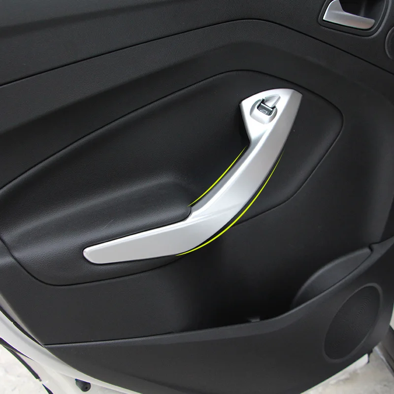 4 шт. матовая внутренняя дверная ручка для Ford Escape Kuga 2017 2018 | Хромированный стайлинг