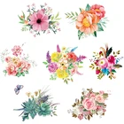 Красивые цветы Pulaqi, термоклейкие нашивки для одежды, термонаклейки на одежду, модная одежда для девочек, Аппликации сделай сам