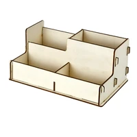 wooden storage box organizer diy assembly tools container for home workshop studio modeling building use