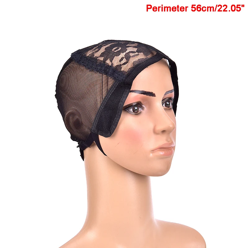 Женский кружевной черный парик шапка сеточка для изготовления париков