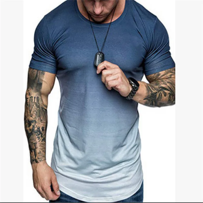 Мужская облегающая футболка с V-образным вырезом и коротким рукавом | одежда