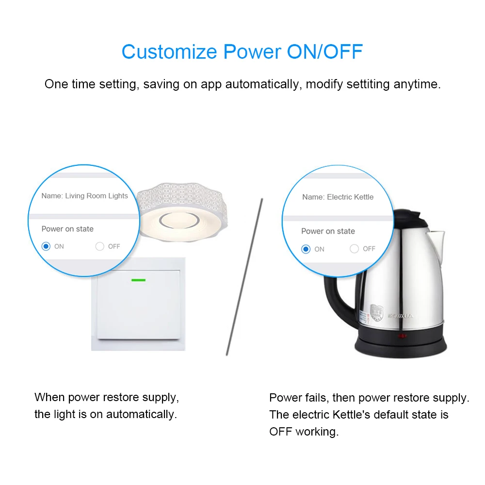 CHIPAL Wireless Wifi Switch Remote Control Automation Module DIY Timer Controller Work with Google Home 10A AC 90-250V | Электроника