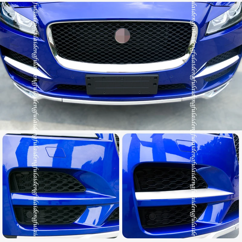 2 шт. хромированная накладка на передний бампер для Jaguar F-PACE 2016-2020 | Автомобили и