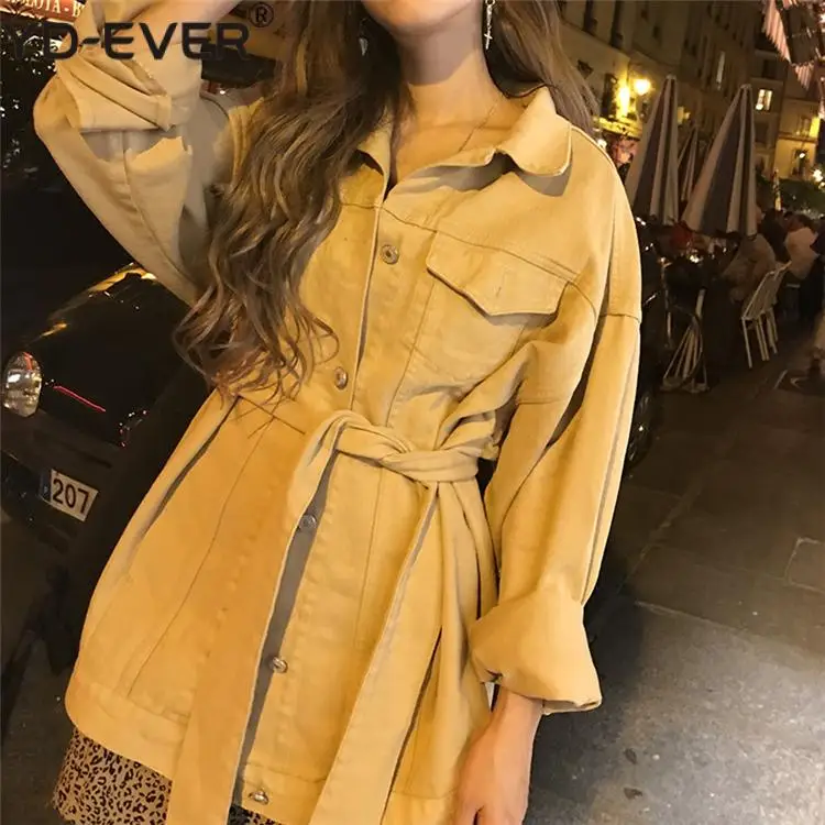 Новинка 2020 осенне-зимние женские джинсовые куртки верхняя одежда на шнуровке с