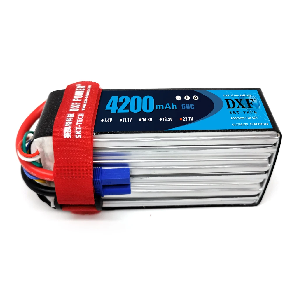 2 шт. DXF Хорошее качество RC Lipo батарея 6S 22 в 4200 мАч 60C Макс 120C для самолета дрона