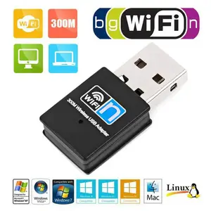 Беспроводной USB Wifi адаптер, 300 Мбитс, Wi-Fi адаптер, ресивер Realtek RTL8192EU USB Dongle Network