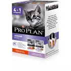 Набор промопаков: Влажный корм Pro Plan для котят в возрасте от 6 недель до 1 года, с Индейкой, с Говядиной в соусе, 425 г x 12 шт.