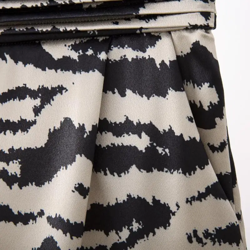 

Women's Shorts Zebra Pattern High Waist Bow Tie Leopard Bow Shorts 2021 Summer New Fashion Hot Pants