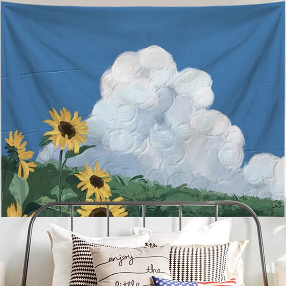 

Oil Painting Tapestry Dorm Room Wall Decor View Hanging Decoration Background Cloth Aesthetic Tapestry Home Decor Tapestry