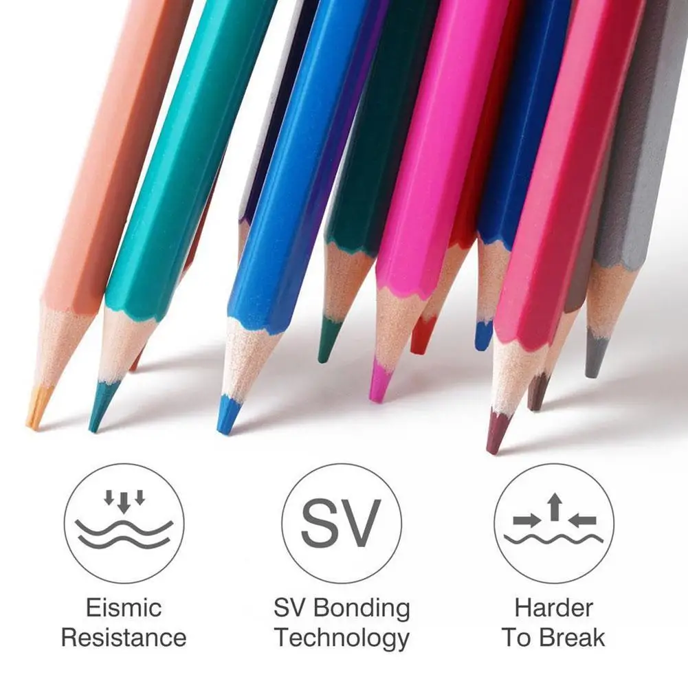 

12/24 Colors Professional Drawing Pencils Painted Graffiti Artist Color Coloring Art Supplies Sketching Lead Color Pencil S O7I6