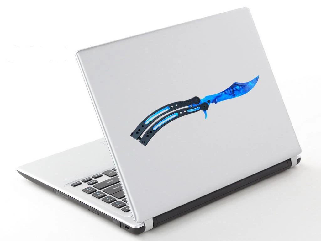 

Personality Decals for CSGO Sapphire Butterfly Knife Car Stickers DIY Sticker Anime Waterproof Camper JDM Decor,13CM*7CM
