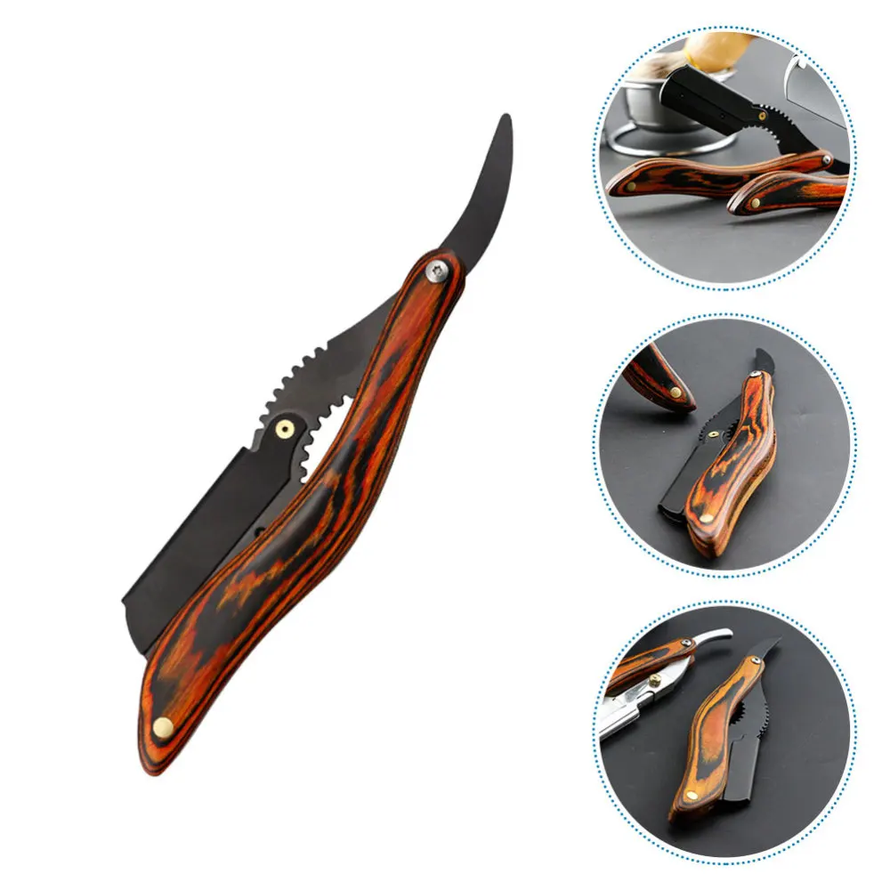 

Manual Folding Razor Wooden Clip-on Razor Beard Trimming Shaver (Razor)