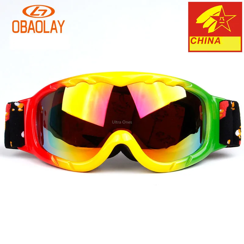 Очки для сноуборда мужские зимние двухслойные катания на лыжах сноуборде маска