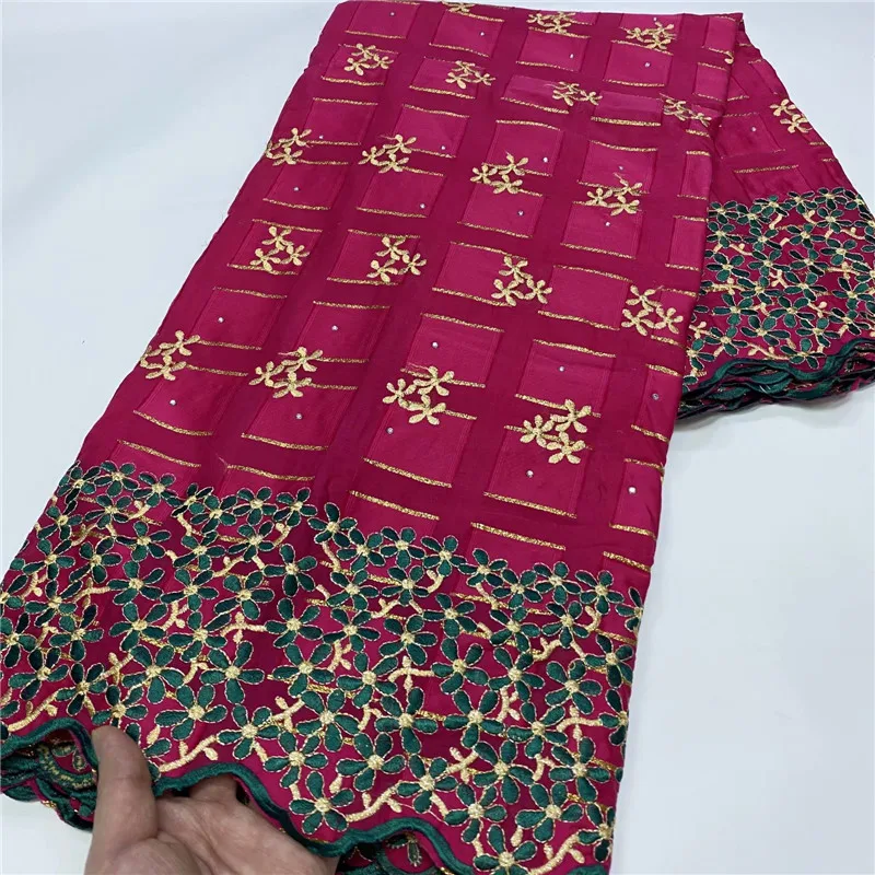 

latest 5 yard Swiss lace fabric latest heavy stones embroidery African 100% cotton fabrics Swiss voile lace popular Dubai style