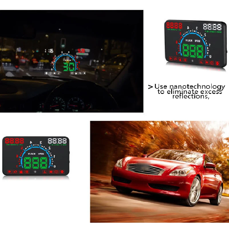 Автомобильный проектор на лобовое стекло автомобильный Универсальная