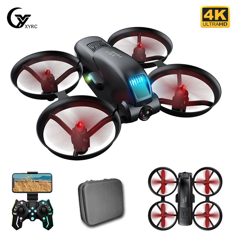 

XYRC KF615 мини-Дрон 4K HD Двойная камера 2,4 ГГц Wi-Fi Fpv оптический поток позиционирование крусветильник стрельба RC Квадрокоптер подарок для детей