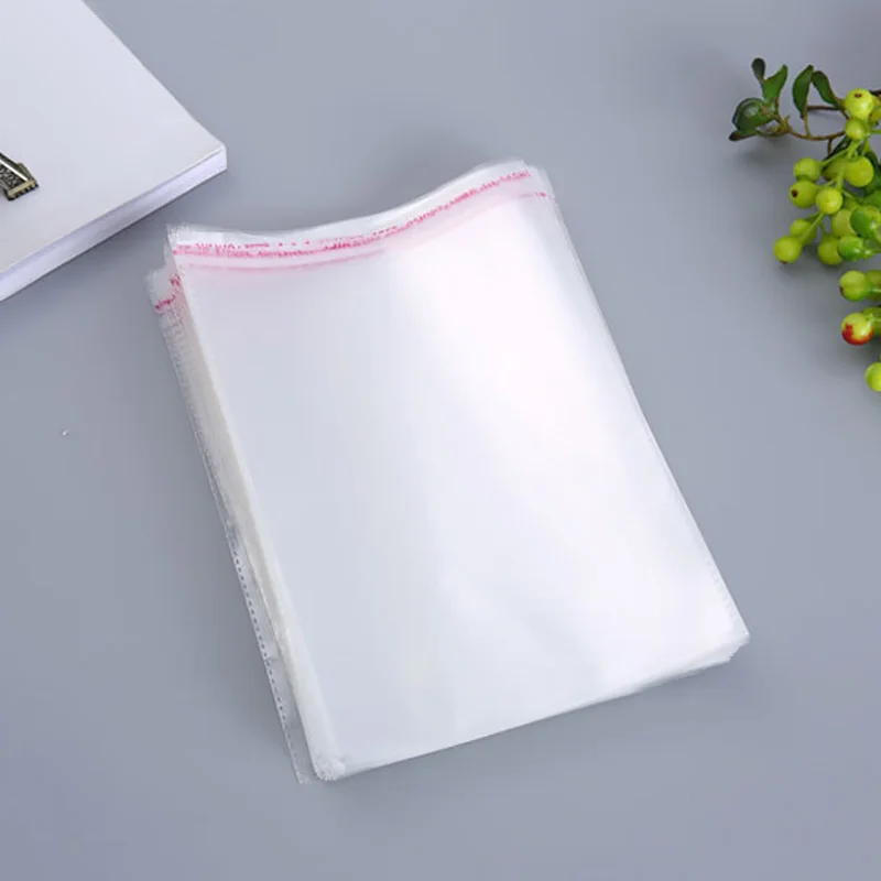 100 шт. прозрачные пластиковые пакеты OPP упаковочные для ювелирных изделий конфет