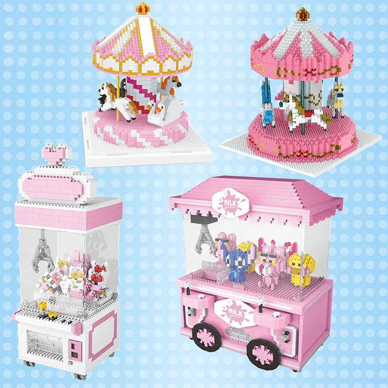 Clasic мини строительные блоки мультяшный истребитель Модель игры клип кукла