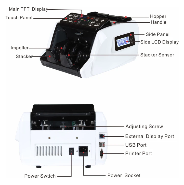 Машина для счета денежных средств счетчик банкнот | Компьютеры и офис