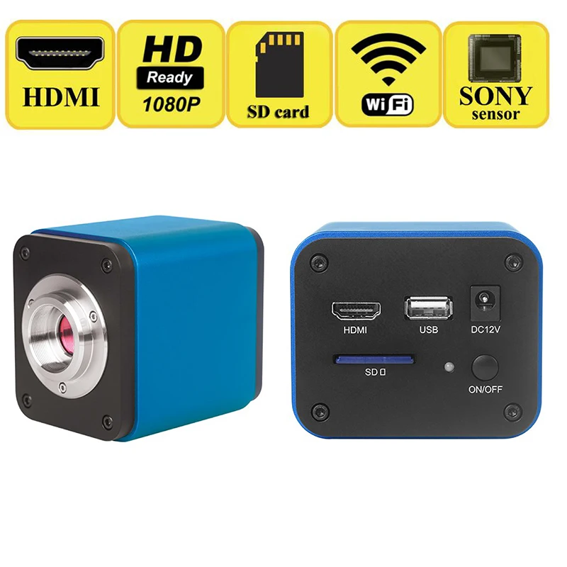 2.0MP 5.0MP HDMI WIFI SONY Sensor 60/Fs HD Industry C-MOUNT Video Microscope Camera Biological Stereo | Инструменты