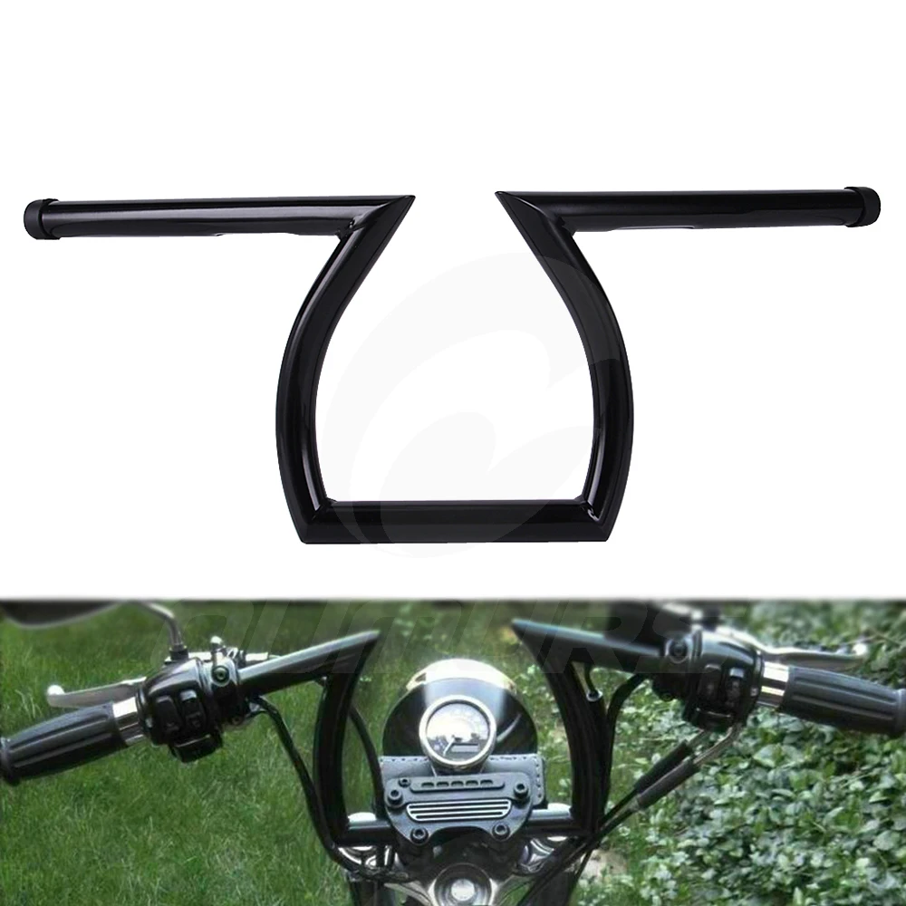 OUMURS Универсальный руль мотоцикла Drag Z Bars 1 &quotдюйм 25 мм для Harley Sportster Dyna Bobber Honda Yamaha