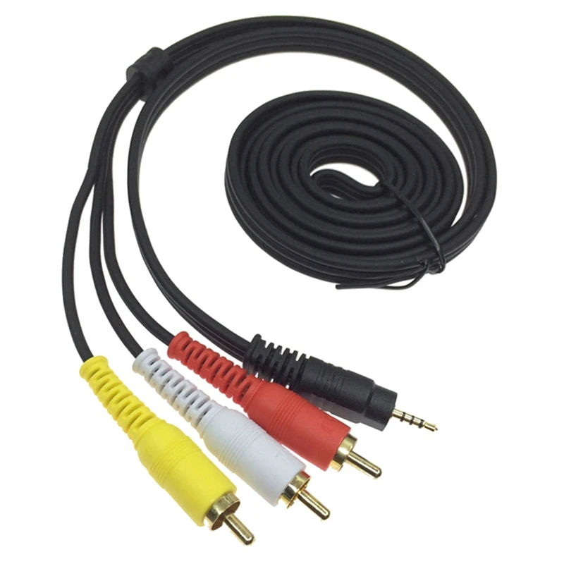 

Кабель 1,8 м 2,5 мм для аудио и видео Av, кабель Rca Lotus, подходит для аудио и видео оборудования, например для ТВ-приставок