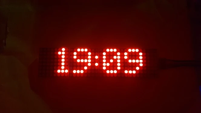 Red MAX7219 матричный модуль микроконтроллер 4 в одном дисплее с 5P линии 4 в 1 красный/зеленый для Arduino diy kit - Комплект: Red