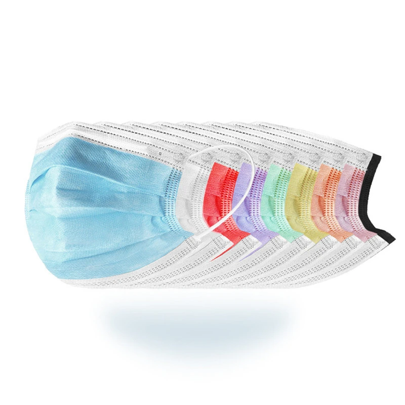 

50/20pcs Adult Face Masks dust-proof Anti-pollution Breathable Mouth Cover Unisex Anti-Wind Mask