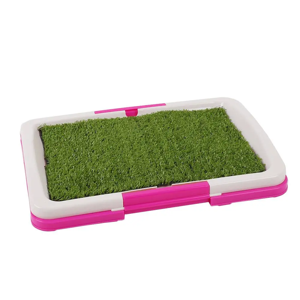 

Pet Grass Mat Toilet Plastic Urinary House Pet Toilet Tray Simulated Lawn