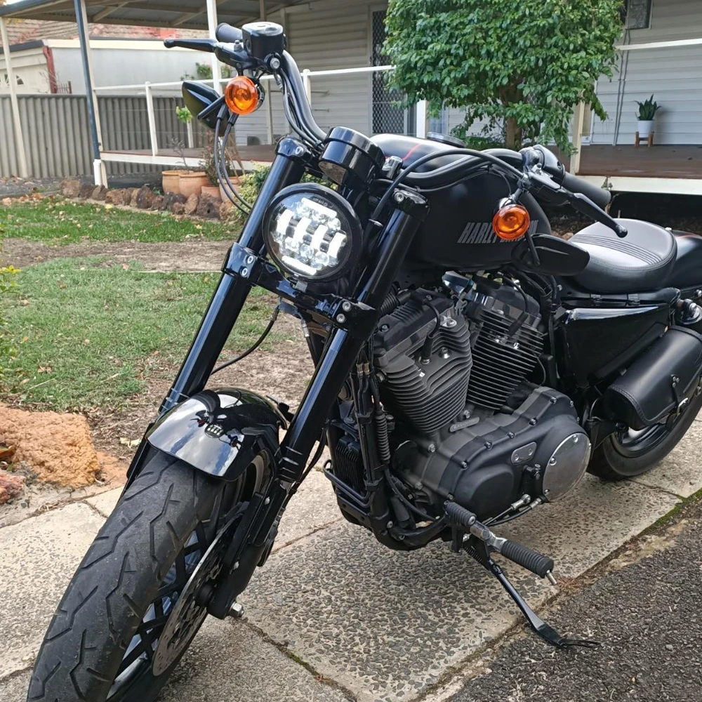 1 шт. работающего на постоянном токе 12 В в Мотоцикл 5 3/4 дюйма фары H4 40 Вт H/L луч