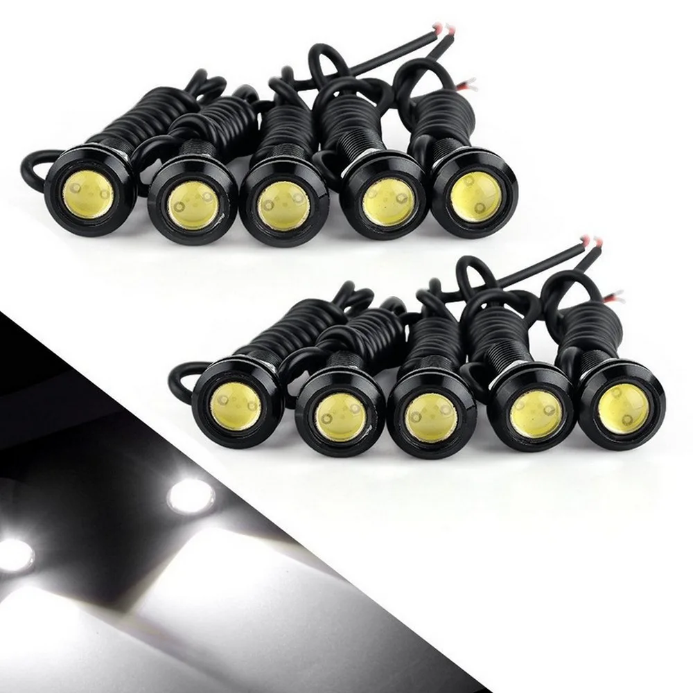 10 шт 12V 9W 23 мм светодиодный орлиный глаз светильник Противотуманные фары дневные