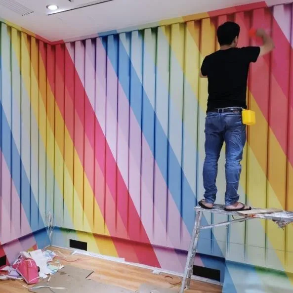 3D Ins контейнер декоративные обои художественный тренировочный центр компания