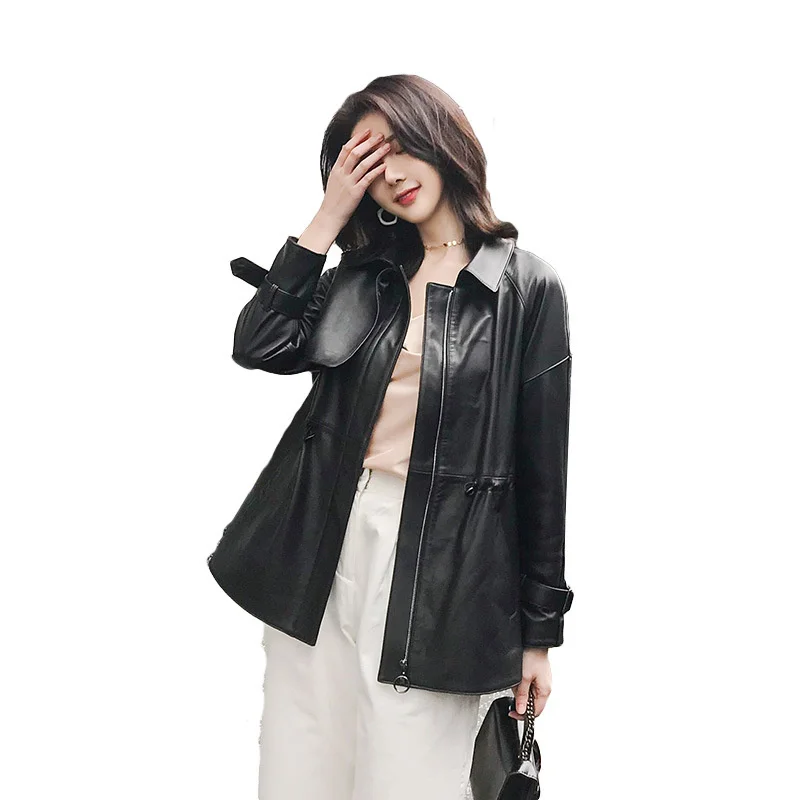 Real Leather Jacket Women Clothes Sheepskin Coat Genuine Leather Jacket Women Korean Windbreaker Veste Femme S21919 YY2143