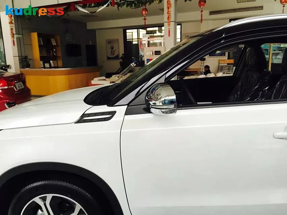 Для Suzuki Vitara 2015 2016 2017 ABS Chrome Боковая дверь Зеркало заднего вида Обложка отделка