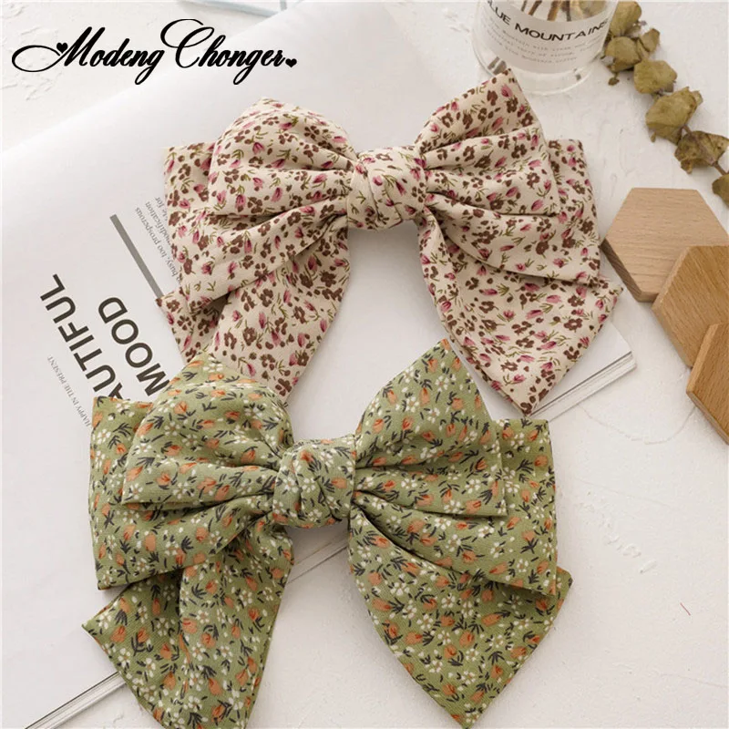 

Oversized Bowknot Three-layer knotted Barrettes Bow Steel Clip Hair Clip Women Hairpin Ins Ponytail Clip Girls Hair Accessories
