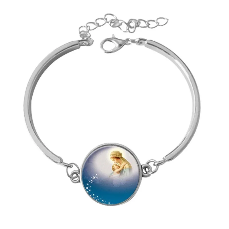 

New Fashion In 2020 Virgin Mary's Bracelet Time Gem Alloy Bracelet Women's Jewelry Ceremony