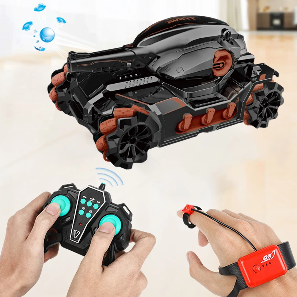 Водяная бомба RC Танк игрушечный автомобиль жест индукционный трюк 360 Вращающаяся